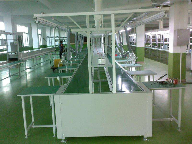 Workbench assembly line belt conveyor