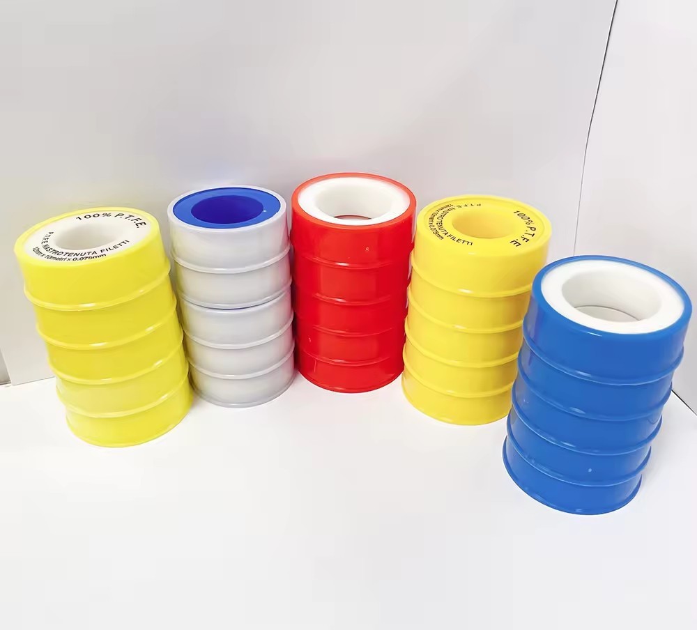 High Temperature Double Sided Tape Yellow Ptfe Thread Seal Tape Ptfe Tape for Gas Pipe