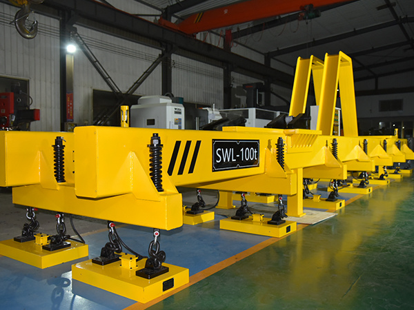 Medium-thick steel plate electric permanent magnet suspension tool