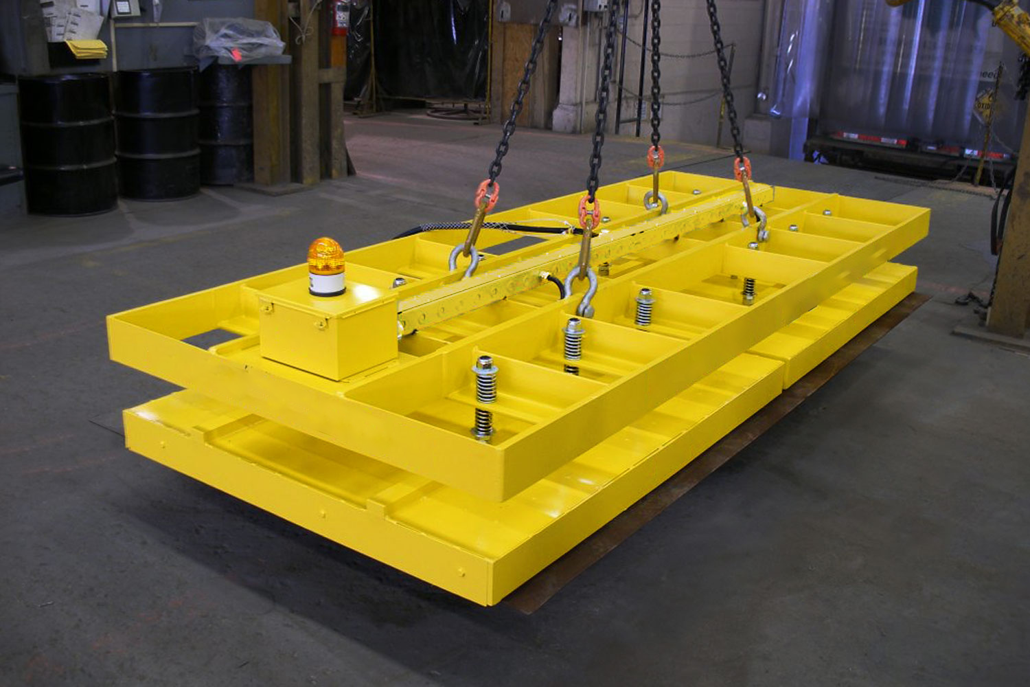 Full coverage electric permanent magnet suspension tool