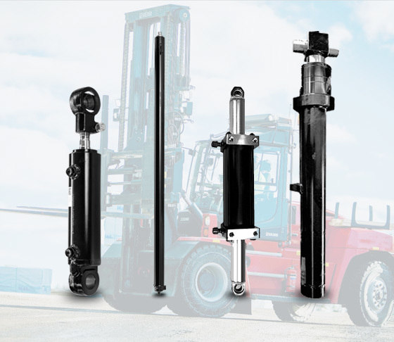 Large tonnage forklift hydraulic cylinders