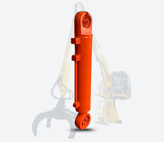 Grab bucket hydraulic cylinders