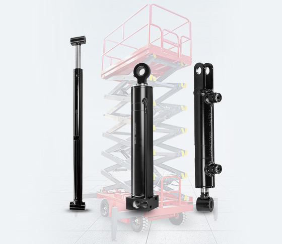 Scissor type high-altitude operation platform hydraulic cylinders