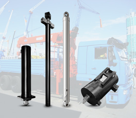 Car crane hydraulic cylinders