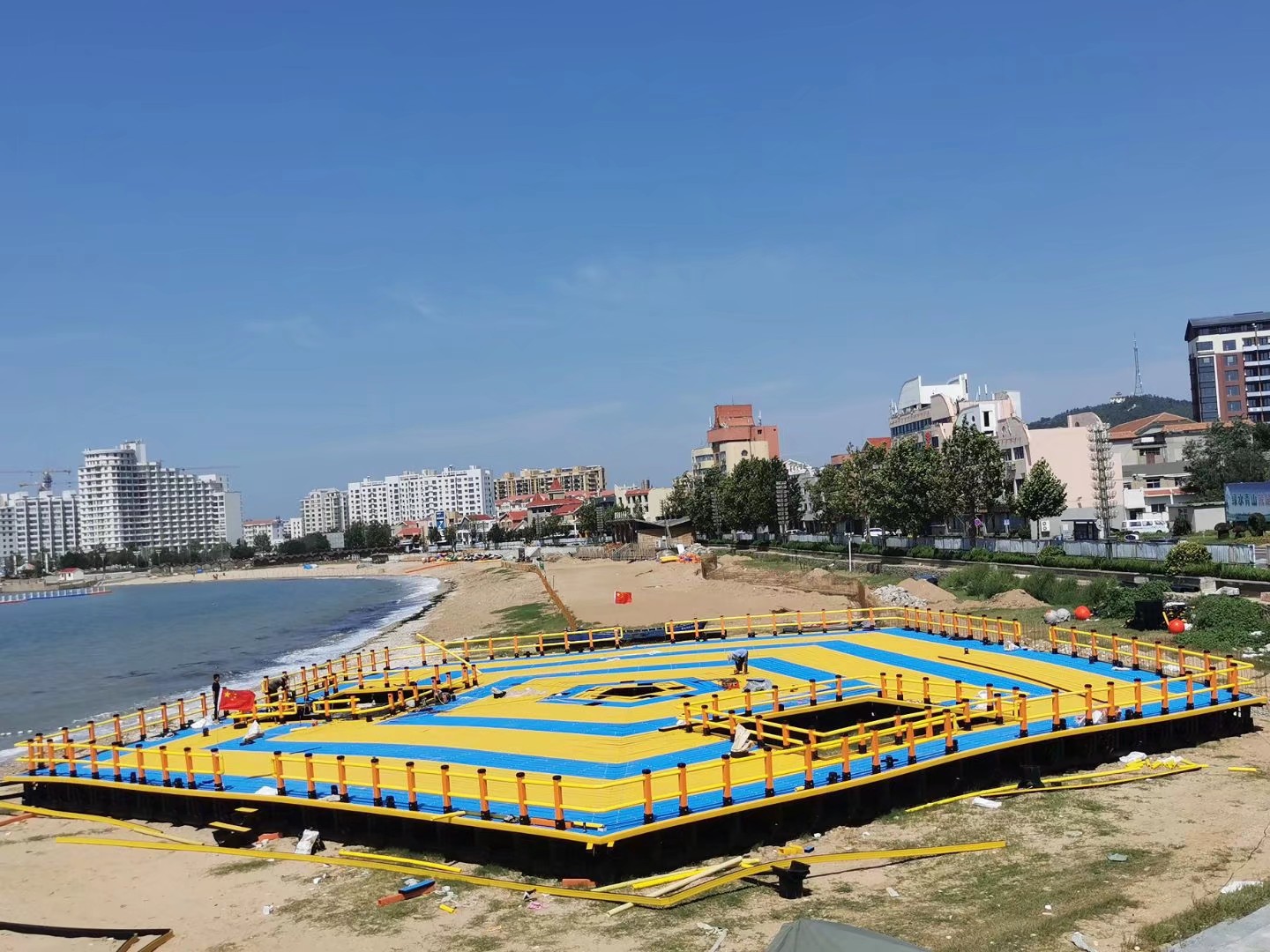 Five-pointed star leisure and entertainment platform at Tianshun Ocean Ranch, Changdao County