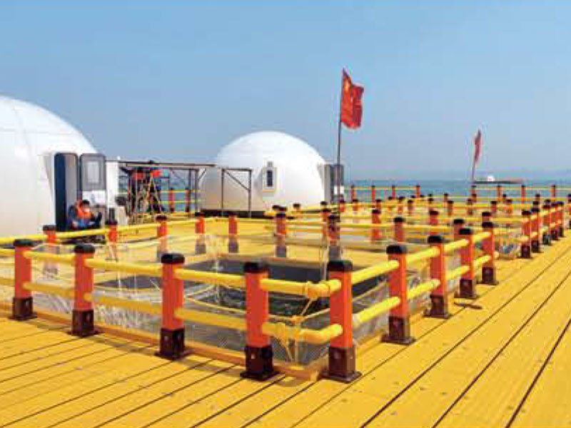 Anti-wind and wave plastic tourism and leisure platform