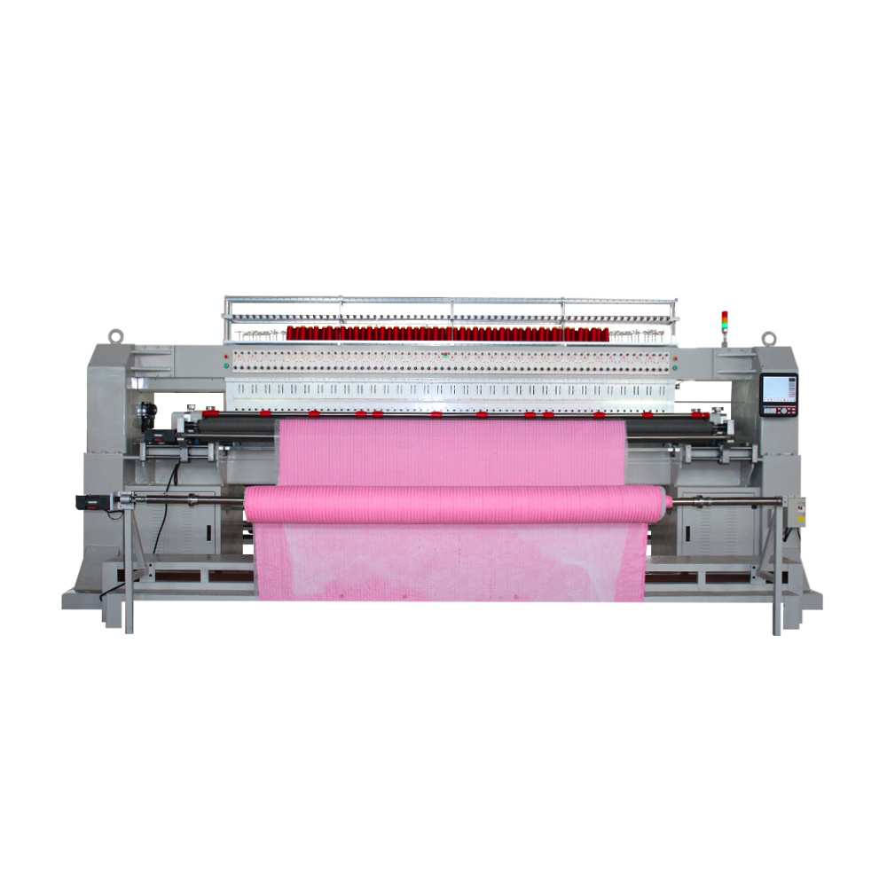 Double row quilting embroidery machine