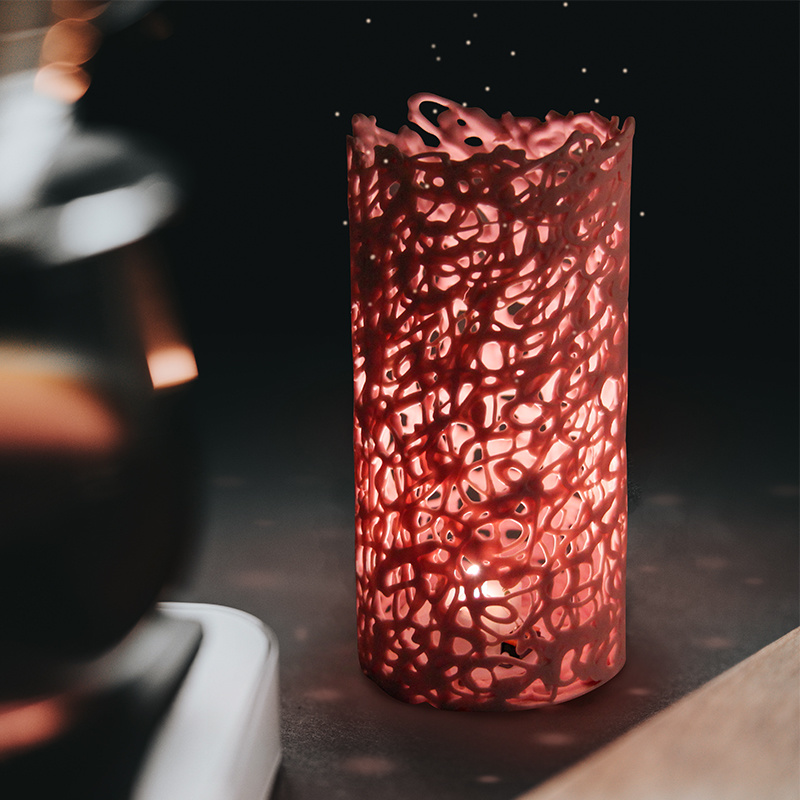 Factory Wholesale OEM/ODM Home Decoration Red Color Table Lamp Light Wedding Decor Classic Style Bedside Lamp Home Deco KH14090304