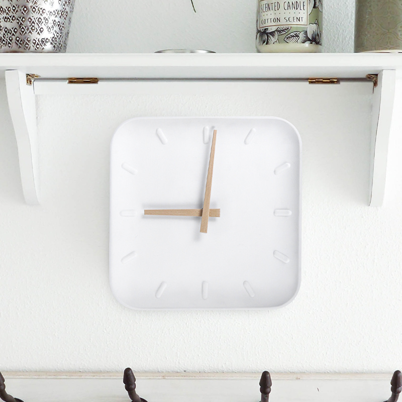 Factory Wholesale OEM/ODM Wall Square-shaped Clock Customized Print Nordic Design Living Room Handmade Clock Art Decoration Round Porcelain Wall Clocks G151-06 G172-24