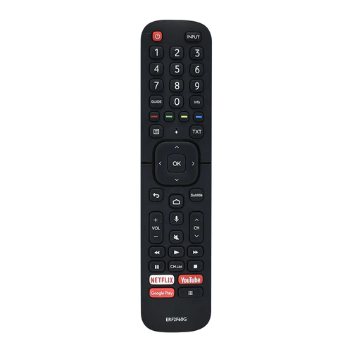 VIRCIA ERF2F60G Voice Replacement Remote Control Compatible with Hisense OLED TV 50H6510G 50H6570F 50H8G 50Q7G 65A6501EU 50A6501EU 55U6EU 65U6EU