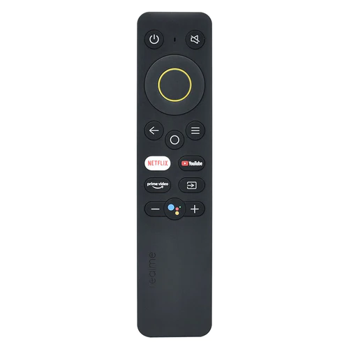 VIRCIA New Replacement Remote Control fit for Realme All-in-one All in one Android TV with Goo-gle Assistant Netflix YUTUBE Prime-Video App Key