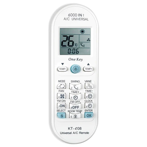 KT-E08 6000 in 1 A/C Remote Control For Air Conditioners