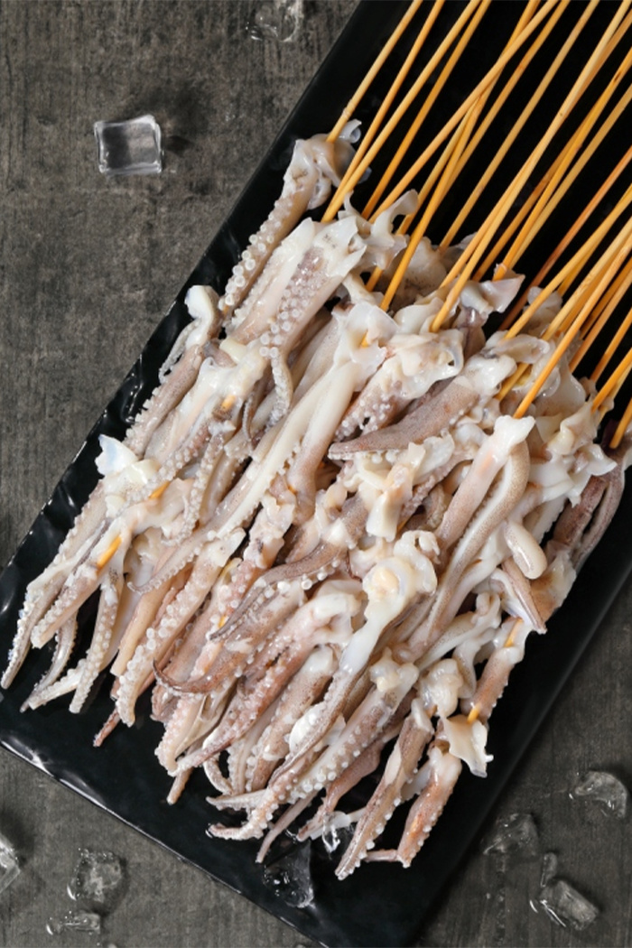魷魚龍須串
