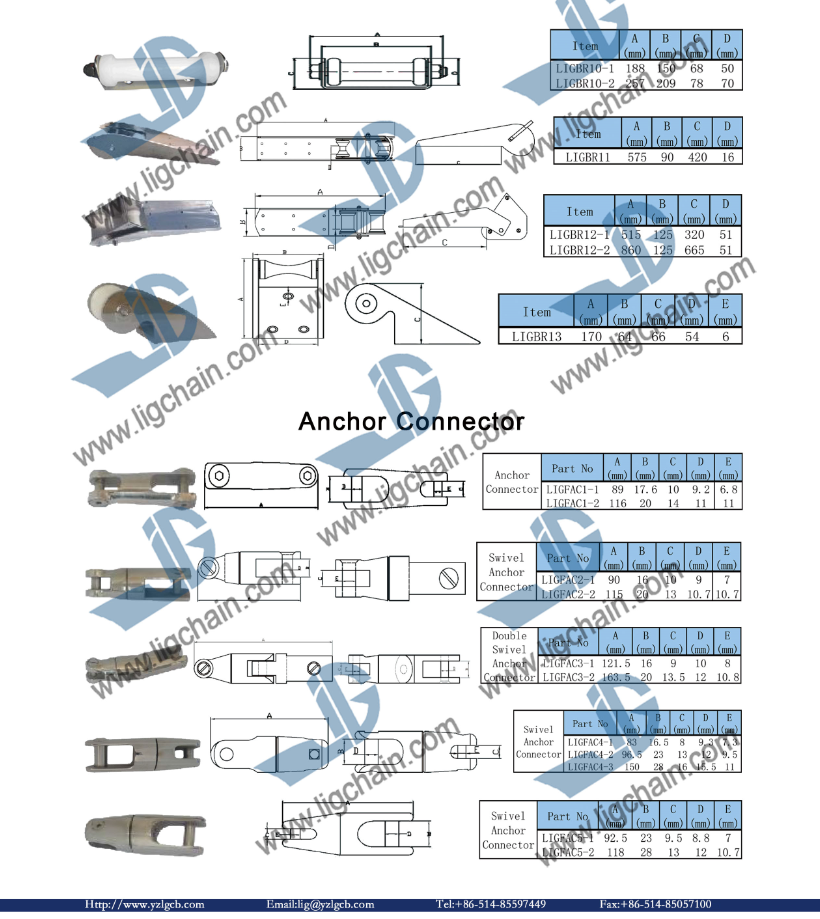 Bow Rollers and Anchor Connector