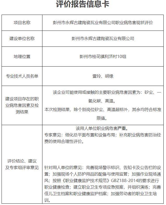 彭州市永辉古建陶瓷瓦业有限公司