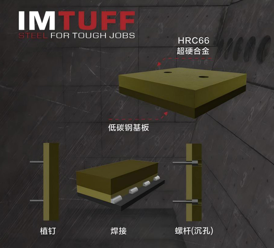 硬得富®熔融复合耐磨板