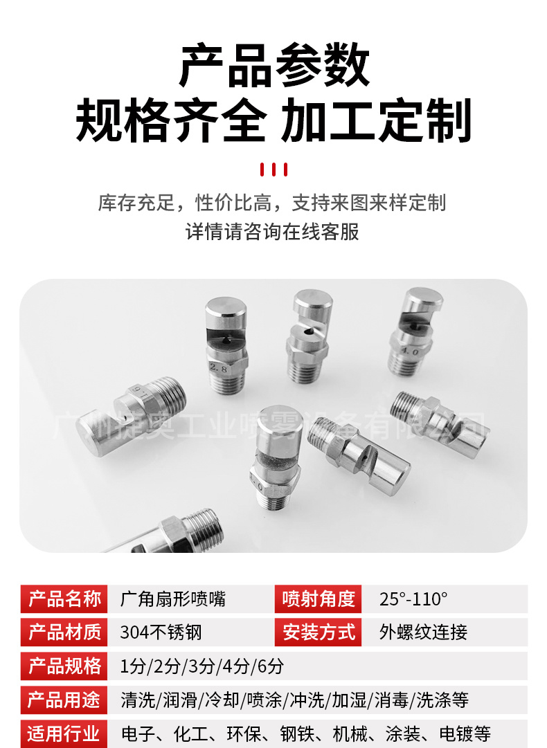 廣角扇形噴嘴