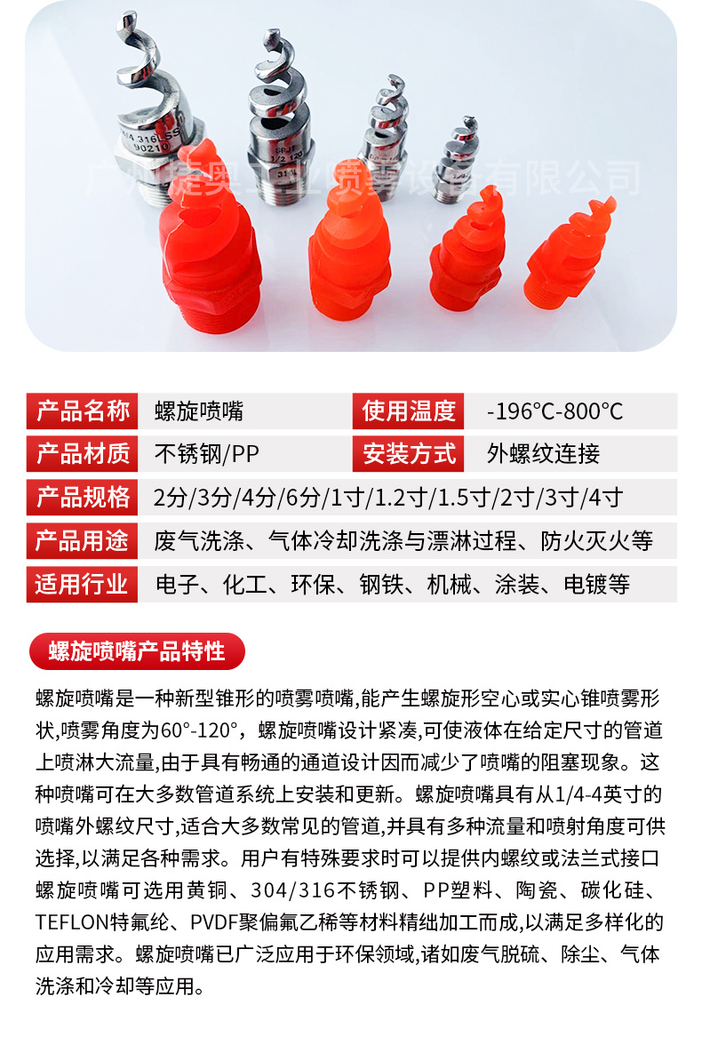 螺旋噴嘴