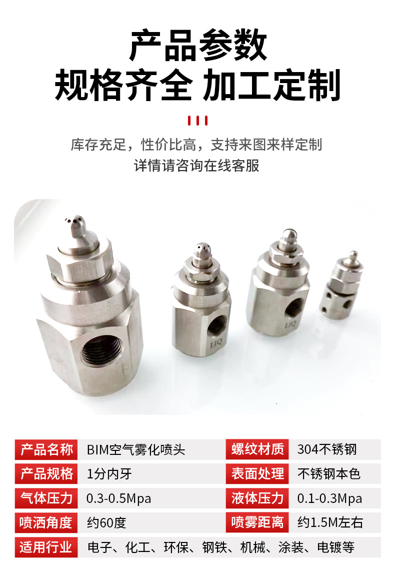BIM空氣霧化片噴嘴