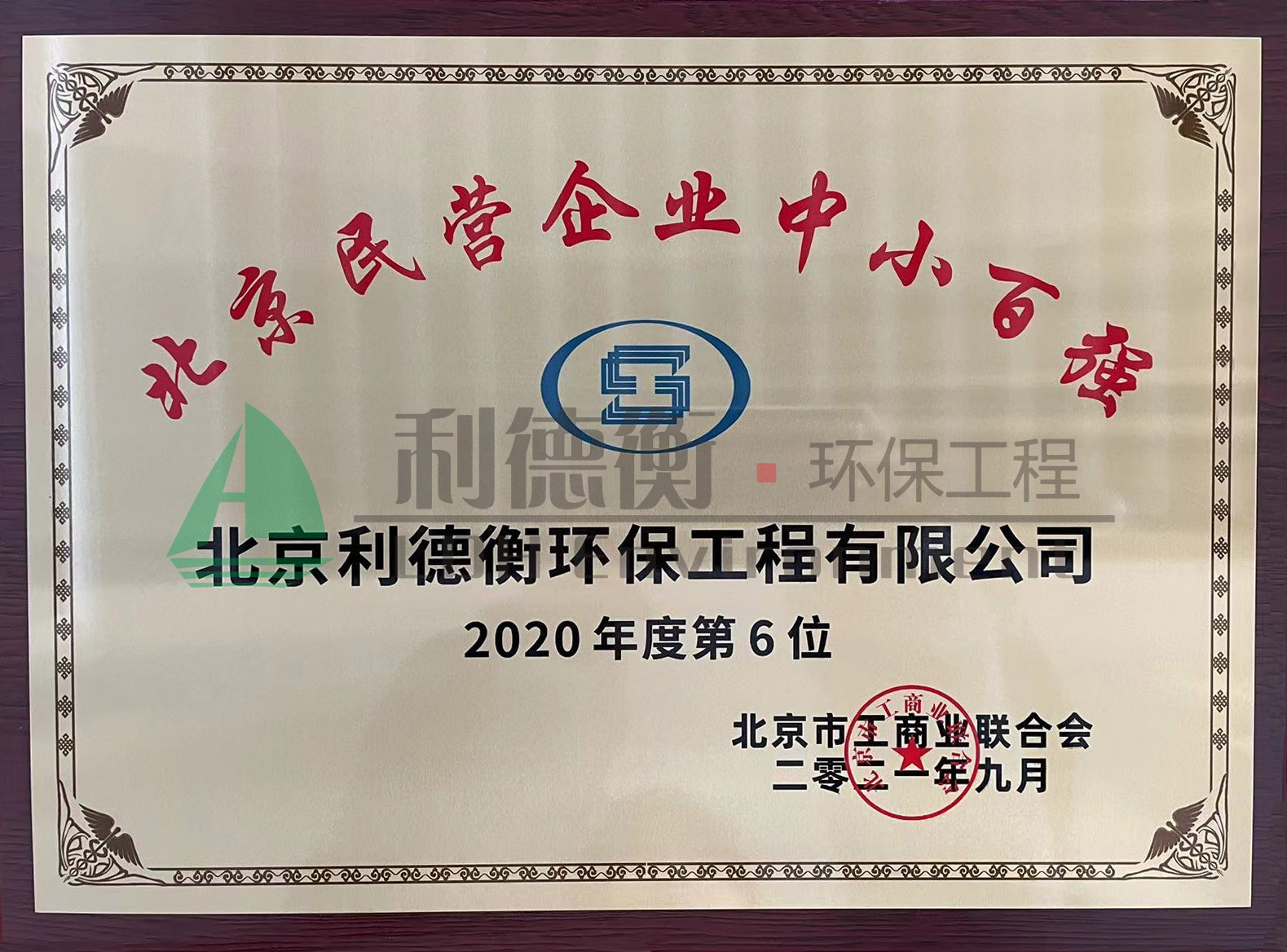 2021北京民营企业中小百强榜单第六名
