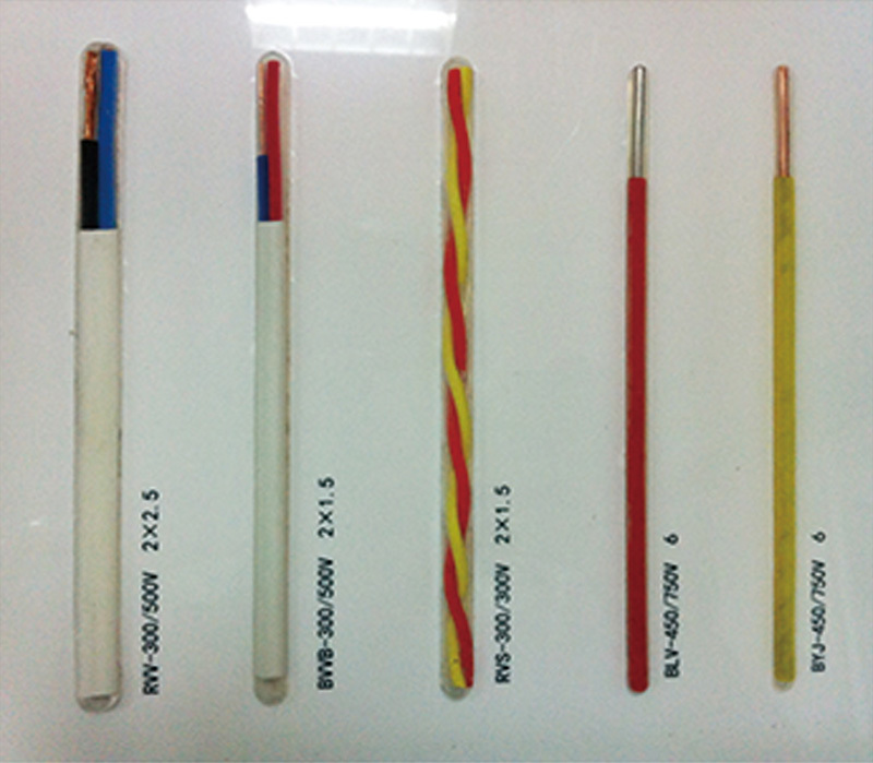 Rated voltage 450/750V PVC insulated cable