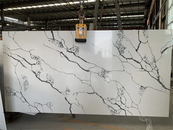 Quartz Calacatta White Slabs Engineer Stones