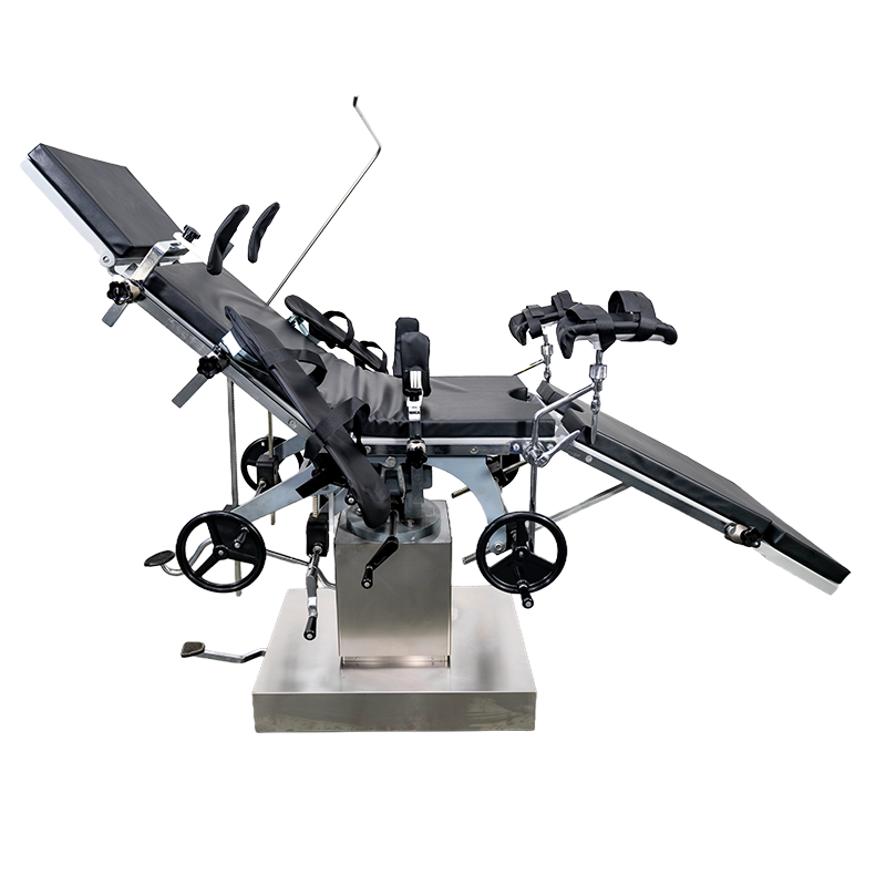 Hydraulic manual operating bed