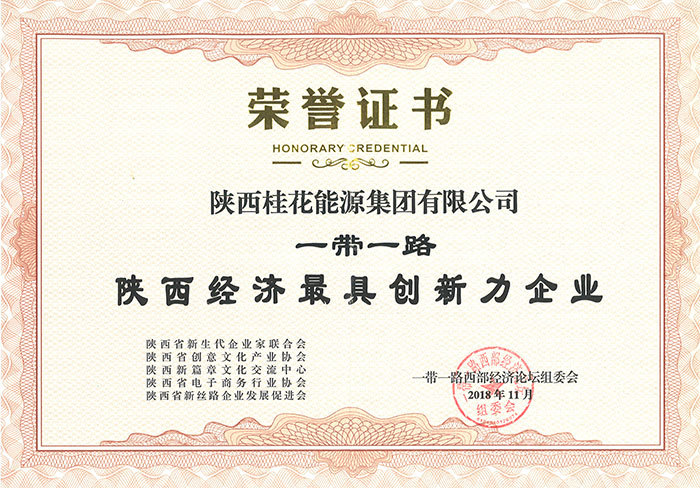 陕西经济最具创新力企业
