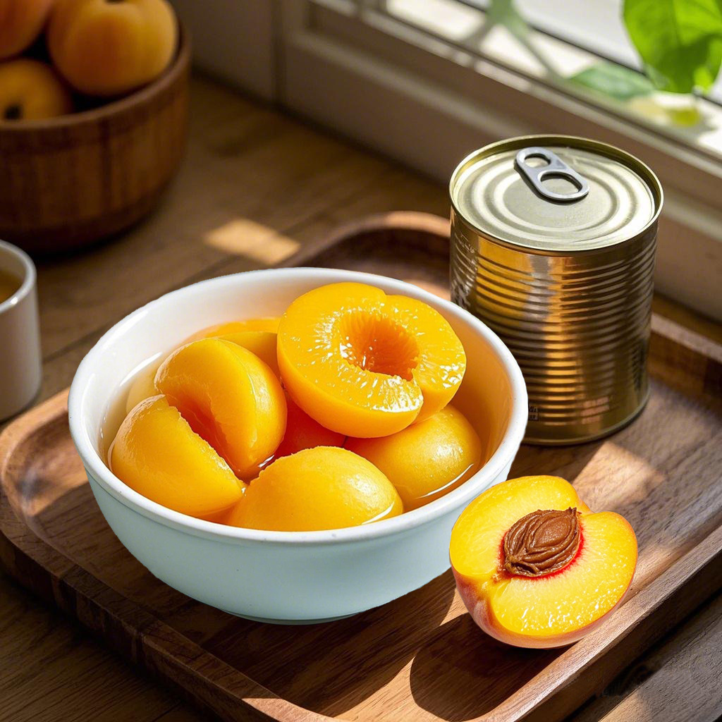 Yellow Peach Can Opened