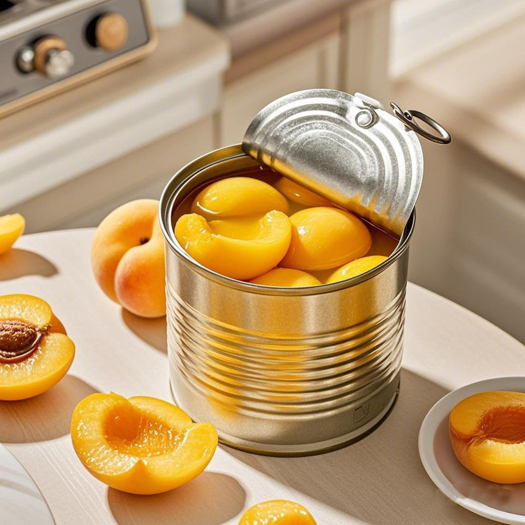 Yellow Peach Can Opened
