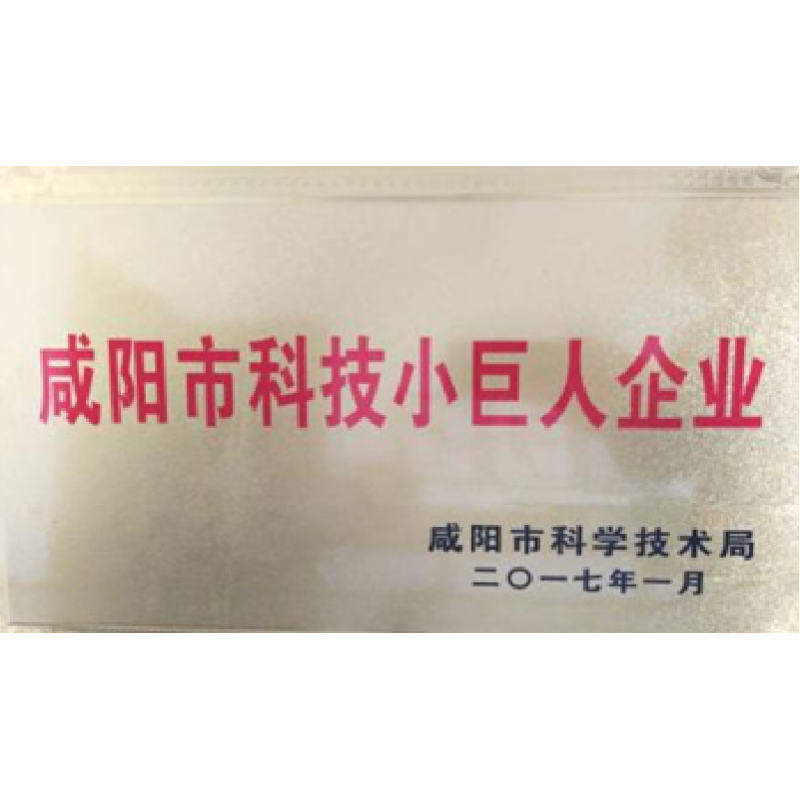 Xianyang science and technology small giant enterprise Xianyang science and technology small giant enterprise
