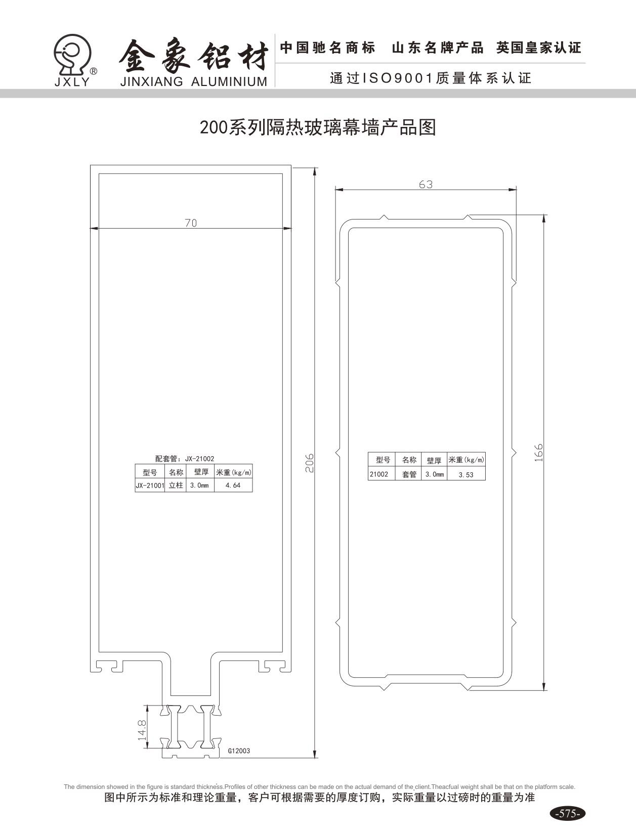 200 系列隔热玻璃幕墙产品图