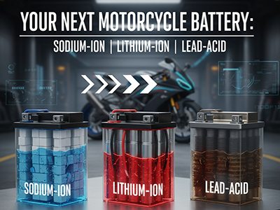 Motorcycle Battery Sodium-Ion vs. Lithium-Ion vs. Lead-Acid