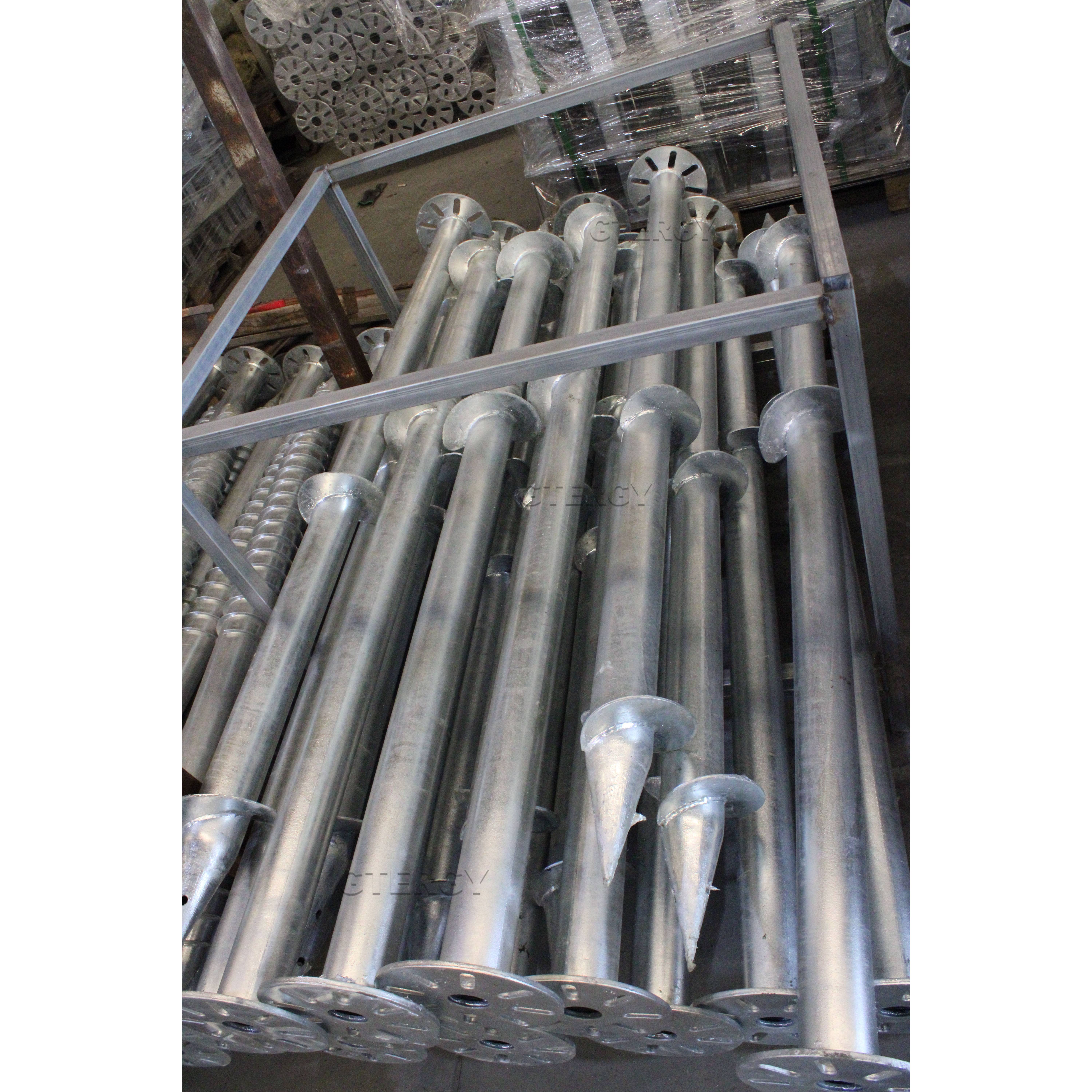 Galvanized Ground Screw Anchor Pile Solar Mounting Ground Screw