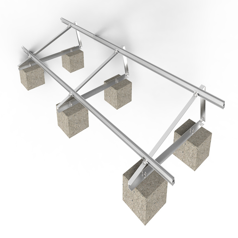 Solar Triangle Mounting Bracket for Flat Concrete Rooftop