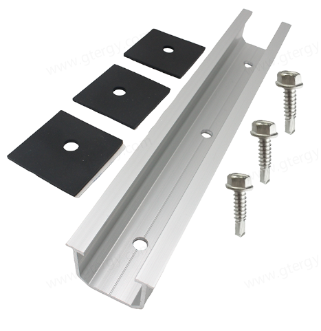 Metal Rooftop System Solar Trapezoidal Rail Rails Mini Solar