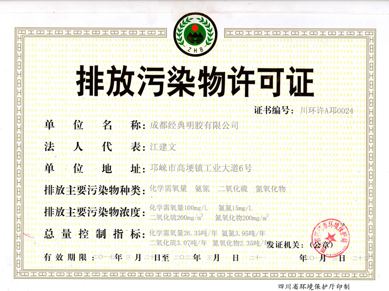 Pollutant discharge permit Pollutant discharge permit