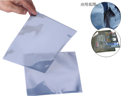 Silver gray electrostatic shielding bag