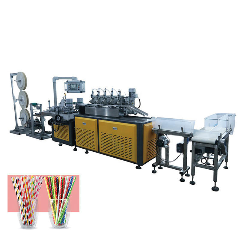 High speed biodegradable paper straw making machine for juice coffee drinking