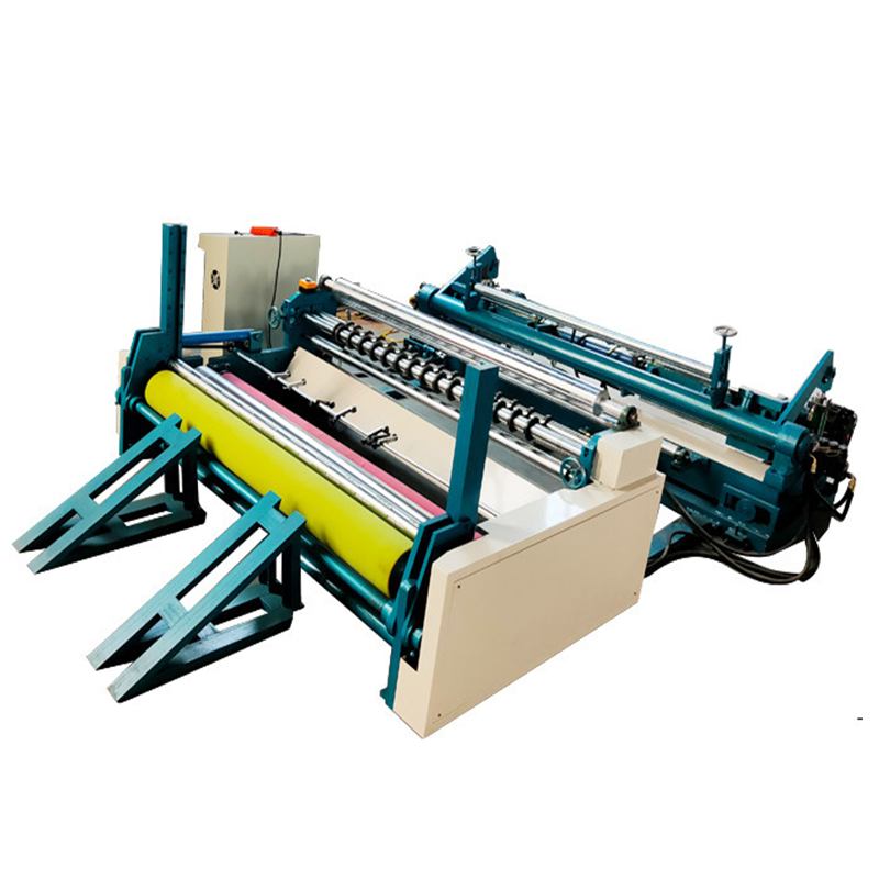 High speed full automatic rewinding machine fast cutting paper processing rewinder machine kraft paper roll slitter machine product