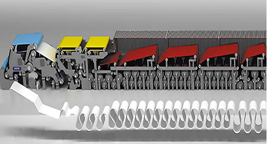 Congratulation! Forming fabric wire mesh and multi layer felt and and Roll run succesfully in Kraft paper making machine in India!