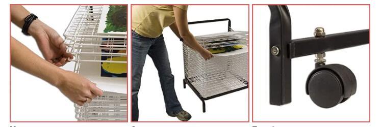 Jh-Mech 20 Shelves Hold A2 Size Paper Spring Loaded Art Drying Rack - China  Art Drying Rack and Sturdy Art Drying Rack price