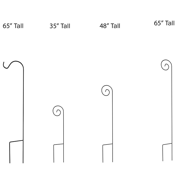 JH-Mech Black Shepherd's Hooks Size