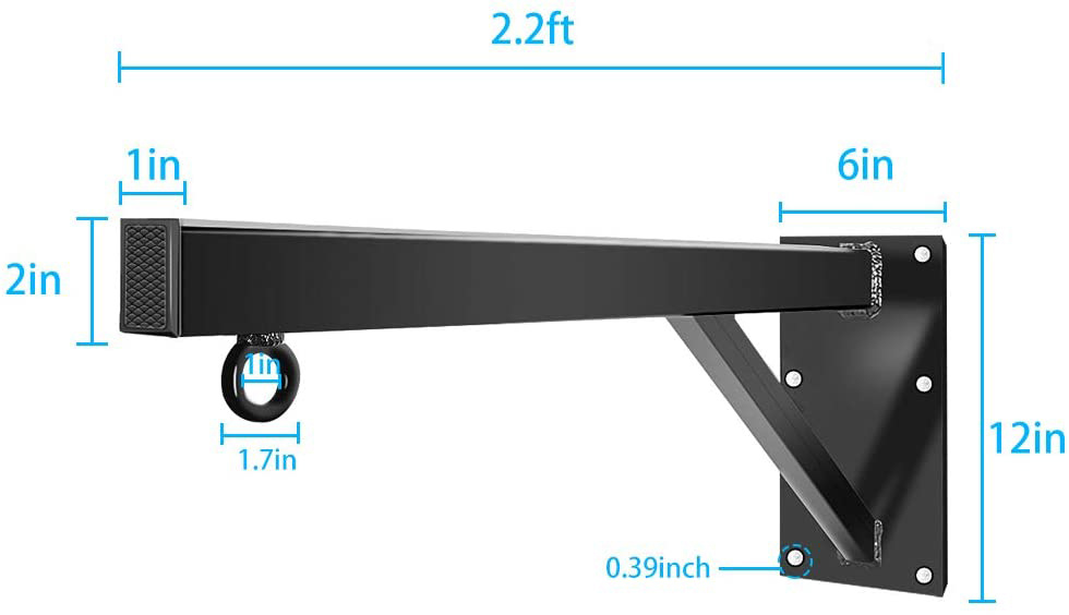 JH-Mech Punch Bag Bracket Size