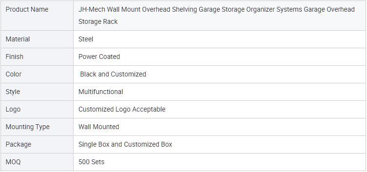 H-Mech Wall Shelf Garage Storage Racks Floating Shelves 3