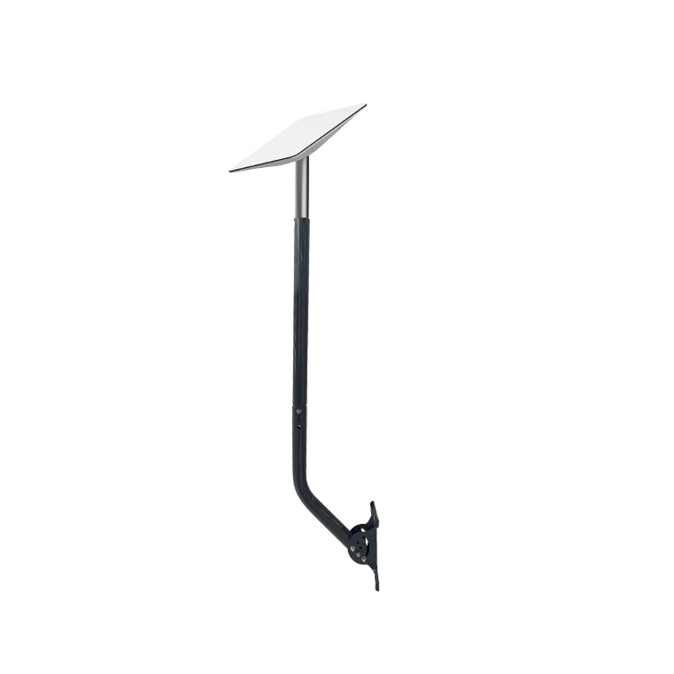 JH-Mech Roof High Strength L Bracket Easy to Install Adjustable Black Powder Coating Metal Antenna Mounting Pole