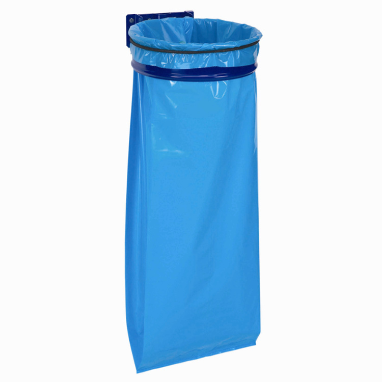 JH-Mech Portable Trash Bag Rack for Garden Leaves Height and Width Adjustable Standing Metal Outdoor Garbage Bag Holder
