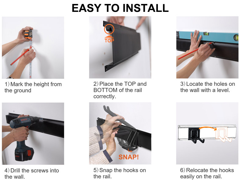 JH-Mech Garden Tool Storage Rack Installation Guide