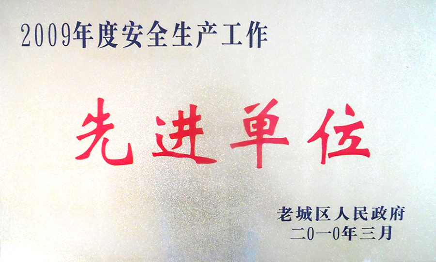 2009年度安全生產(chǎn)工作單位