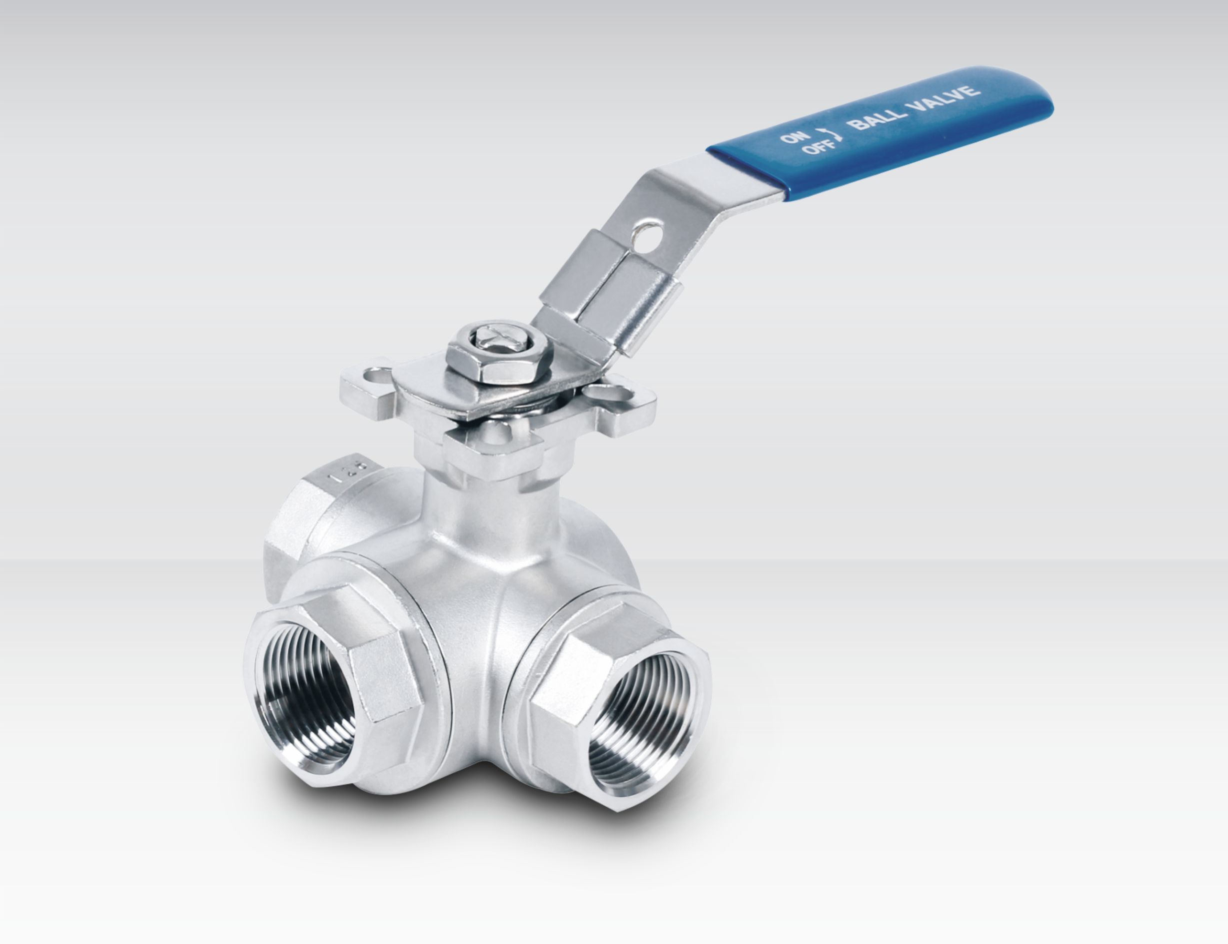 3-Way Ball Valve With Mounting Pad